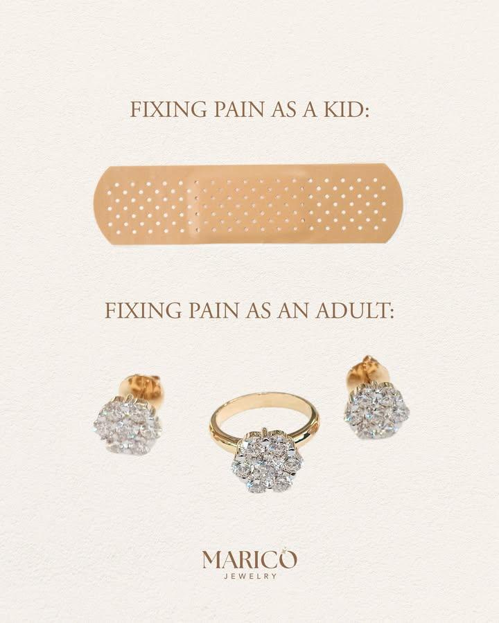 Adulting sometimes hurts... good thing good jewelry helps. ✨